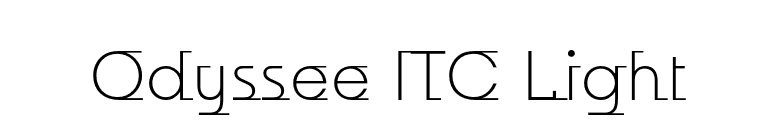 Odyssee ITC Light font preview