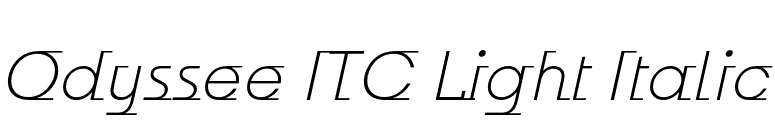 Odyssee ITC Light Italic font preview