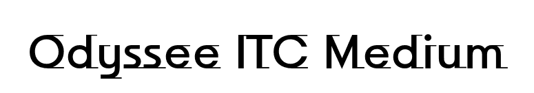 Odyssee ITC Medium font preview