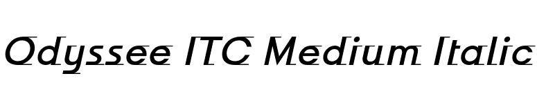 Odyssee ITC Medium Italic font preview