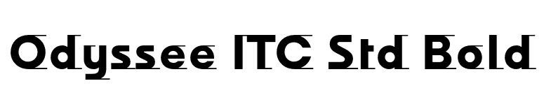 Odyssee ITC Std Bold font preview