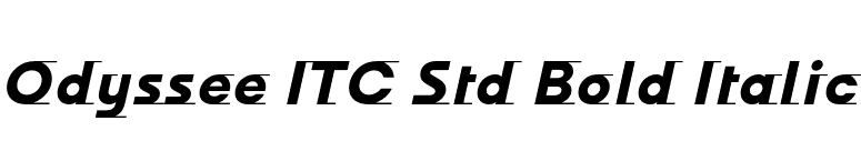 Odyssee ITC Std Bold Italic font preview