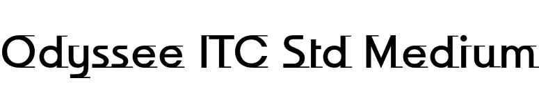 Odyssee ITC Std Medium font preview