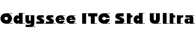 Odyssee ITC Std Ultra font preview