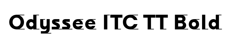 Odyssee ITC TT Bold font preview