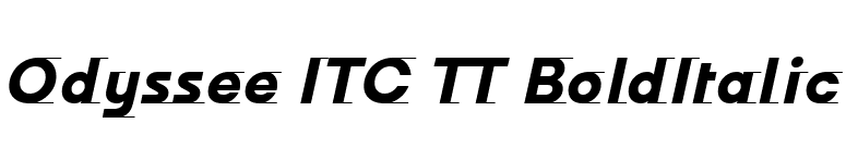 Odyssee ITC TT BoldItalic font preview