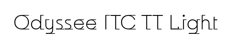 Odyssee ITC TT Light font preview