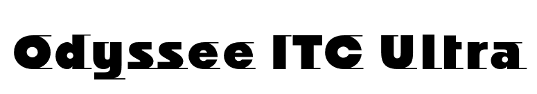 Odyssee ITC Ultra font preview