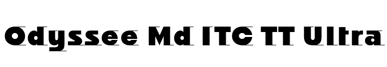 Odyssee Md ITC TT Ultra font preview
