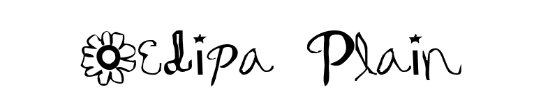 Oedipa Plain font preview