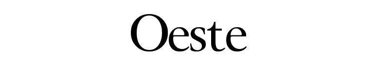 Oeste font preview