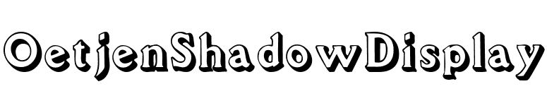 OetjenShadowDisplay font preview