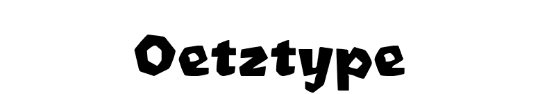 Oetztype font preview