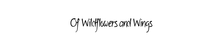 Of Wildflowers and Wings font preview