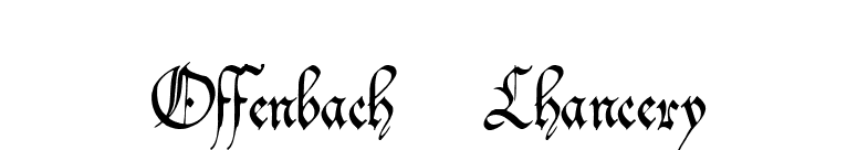 Offenbach Chancery font preview