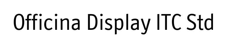 Officina Display ITC Std font preview