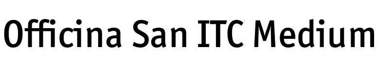 Officina San ITC Medium font preview
