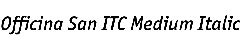 Officina San ITC Medium Italic font preview