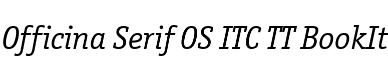 Officina Serif OS ITC TT BookIt font preview
