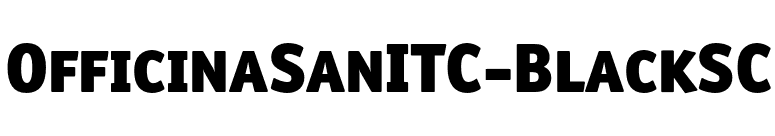 OfficinaSanITC-BlackSC font preview
