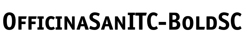 OfficinaSanITC-BoldSC font preview