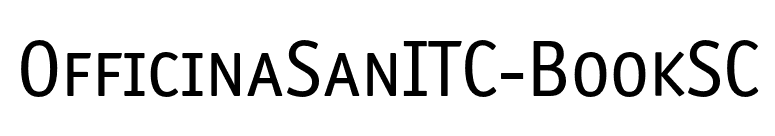 OfficinaSanITC-BookSC font preview