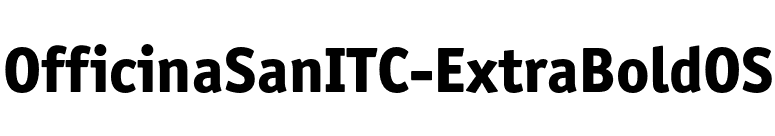 OfficinaSanITC-ExtraBoldOS font preview