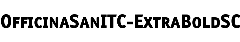 OfficinaSanITC-ExtraBoldSC font preview