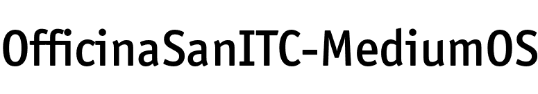 OfficinaSanITC-MediumOS font preview