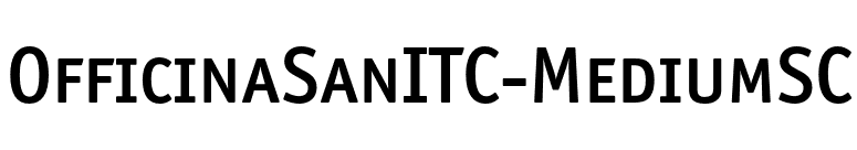 OfficinaSanITC-MediumSC font preview