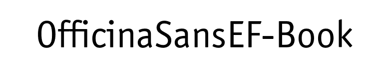 OfficinaSansEF-Book font preview