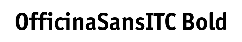 OfficinaSansITC Bold font preview