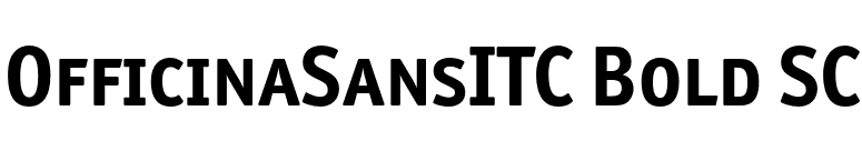 OfficinaSansITC Bold SC font preview