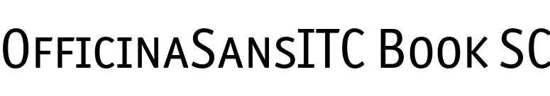 OfficinaSansITC Book SC font preview
