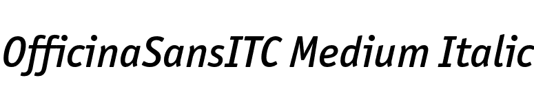 OfficinaSansITC Medium Italic font preview