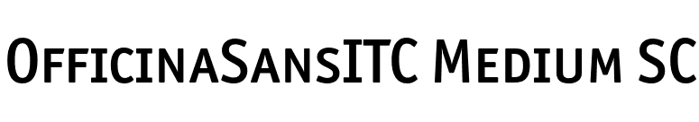 OfficinaSansITC Medium SC font preview