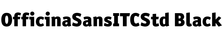 OfficinaSansITCStd Black font preview