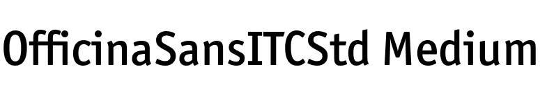 OfficinaSansITCStd Medium font preview