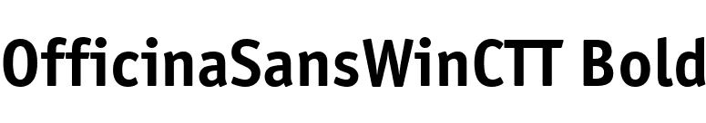 OfficinaSansWinCTT Bold font preview