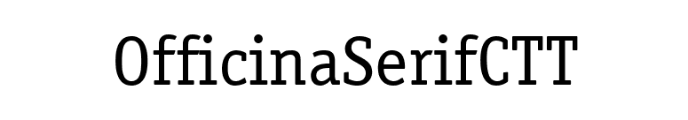 OfficinaSerifCTT font preview