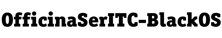 OfficinaSerITC-BlackOS font preview