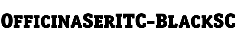 OfficinaSerITC-BlackSC font preview