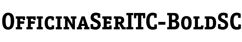 OfficinaSerITC-BoldSC font preview