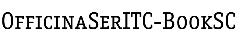 OfficinaSerITC-BookSC font preview