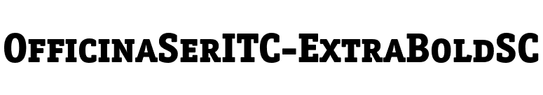 OfficinaSerITC-ExtraBoldSC font preview