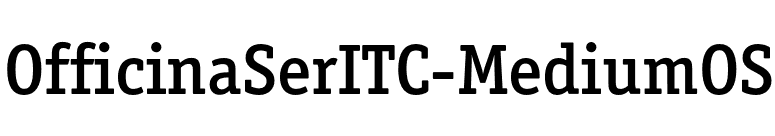 OfficinaSerITC-MediumOS font preview