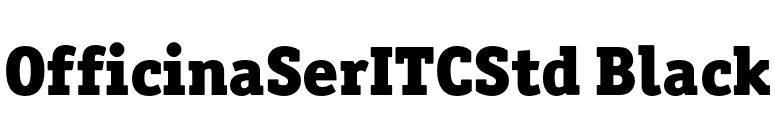 OfficinaSerITCStd Black font preview