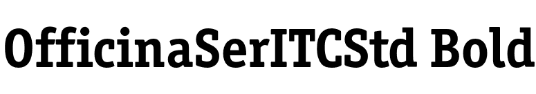 OfficinaSerITCStd Bold font preview