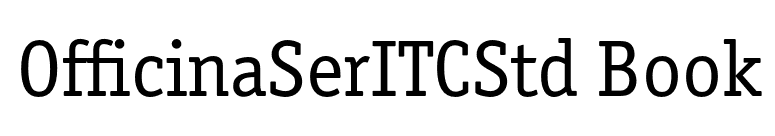 OfficinaSerITCStd Book font preview
