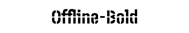 Offline-Bold font preview